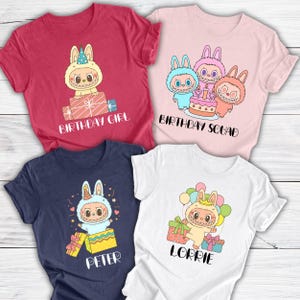 Labubu Birthday Shirts, Personalized Labubu Birthday Shirts, Personalized Labubu Birthday Girl Shirts, Labubu Birthday Boy Shirts
