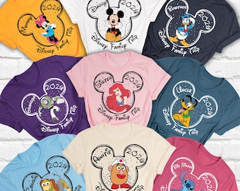 Custom Disney All Characters Shirts, Disney Family Trip Shirts 2026, Disney Name and Year Shirts, Disney Birthday Shirts, Disneyland Shirts