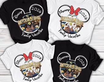 Custom Universal Studios Family Trip Shirts, Universal Studios Birthday Trip Shirt, Universal Studios 2026 Shirts, Universal Studios Shirts