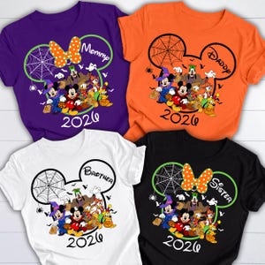 Custom Disney Halloween 2026 Shirt, Disney Halloween Shirt, Disney Family Halloween Shirt, Disneyland Boo Shirts, Halloween Party Shirt image 1