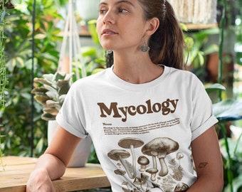Mycology Definition Shirt, Mushroom Graphic Tee, Nature Lover Gift