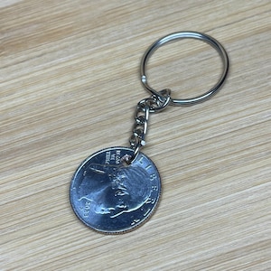 Shopping Cart Quarter Keychain