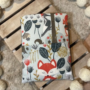 Book Sleeve | Padded Book Sleeve | Book Cover | Padded Book Cover | Bookish Accessory | Bookish Gift | Woodland Creatures