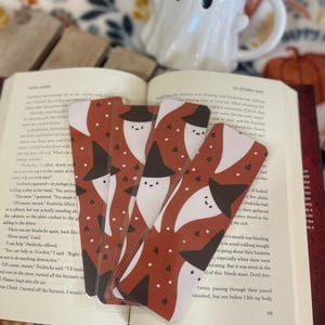 Bookmark | Halloween Bookmark | Ghost Bookmark | Ghosts On Orange