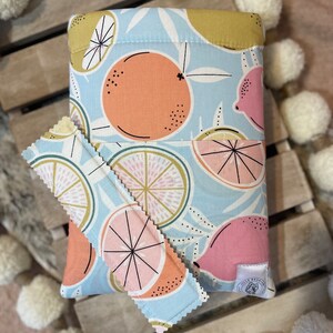 Book Sleeve | Padded Book Sleeve | Book Cover | Bookish Accessory | Citrus