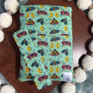 Book Sleeve | Padded Book Sleeve | Book Cover | Book Accessories | Bookish Gift | Paperback Sleeve | Moth and Moon