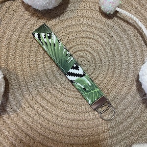 Key Chain | Key Fob | Wristlet Key Chain | Plant Key Chain | Monstera Plant