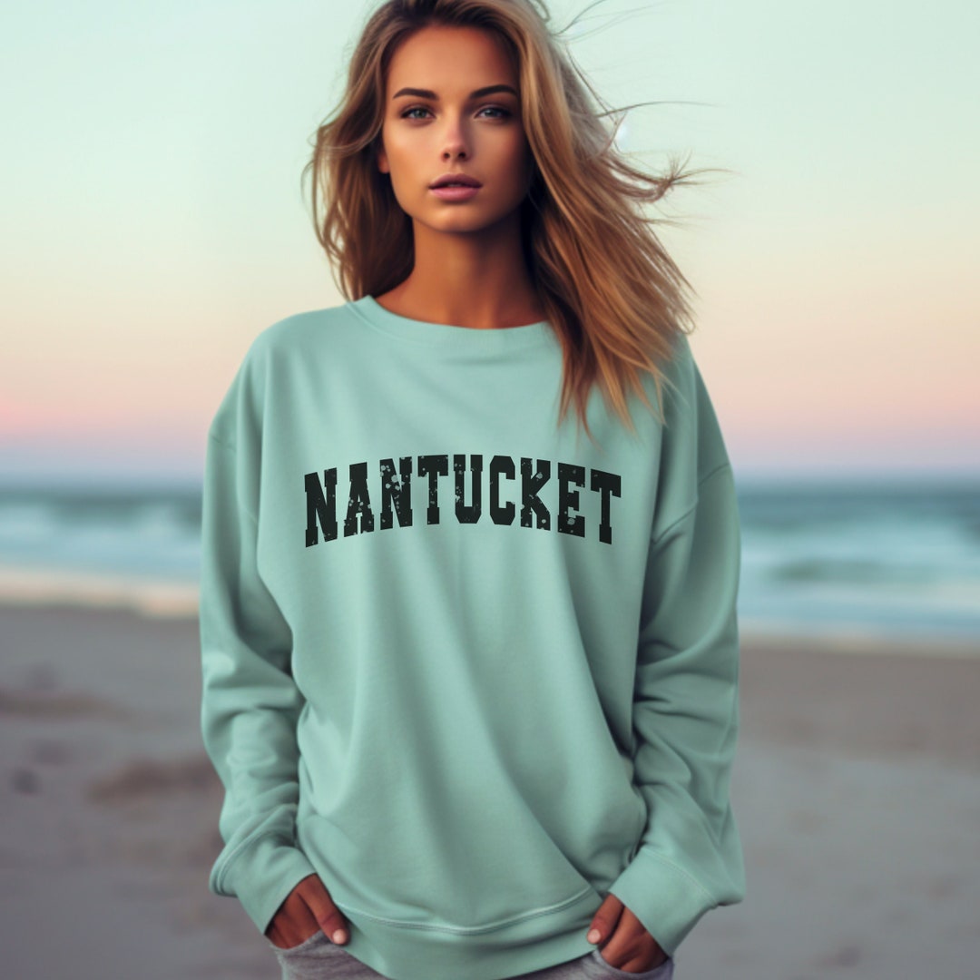 Nantucket Sweatshirt, Comfort Colors Nantucket Island Crewneck