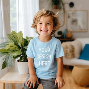 Camiseta azul claro niño shop