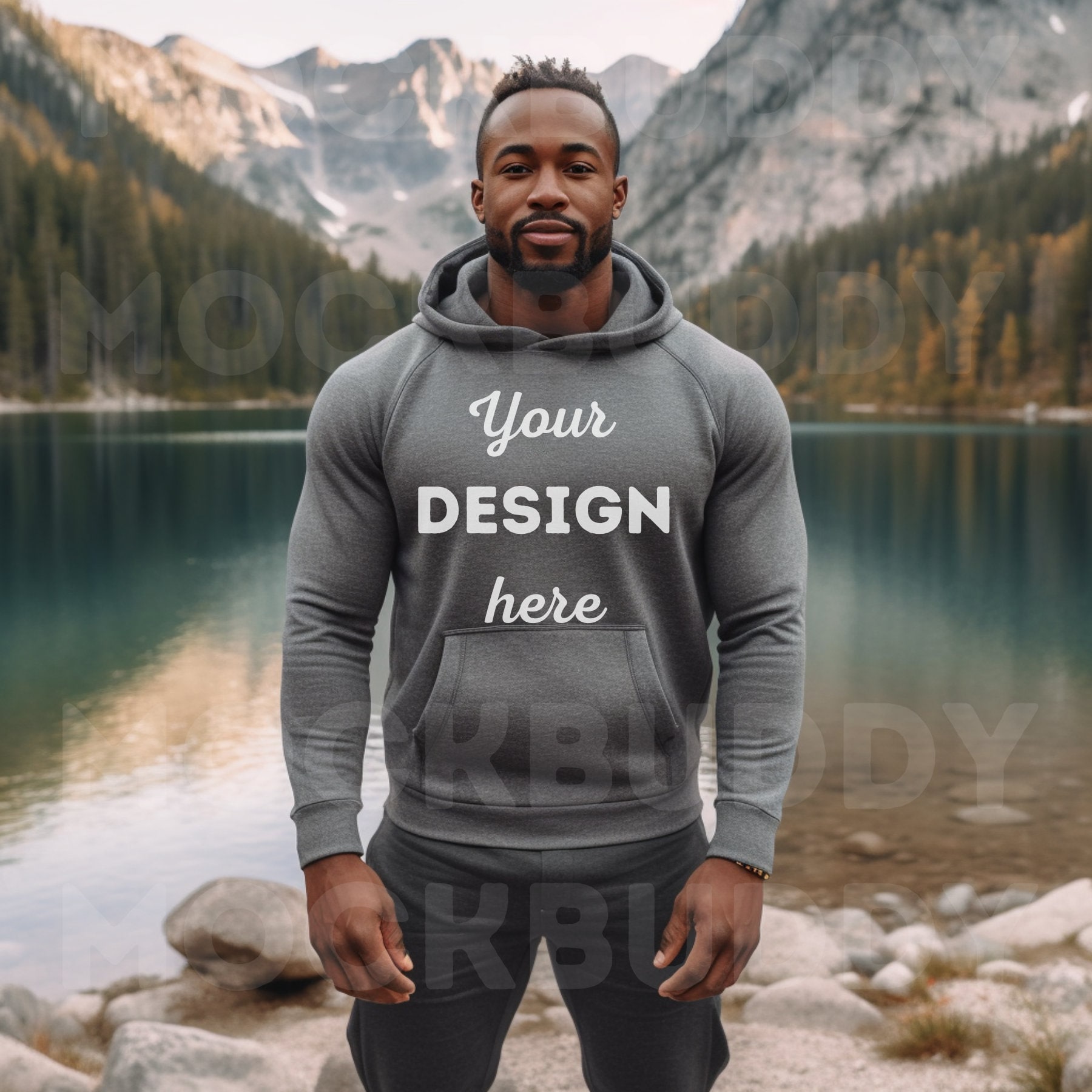 Heather grey cheap hoodie mens