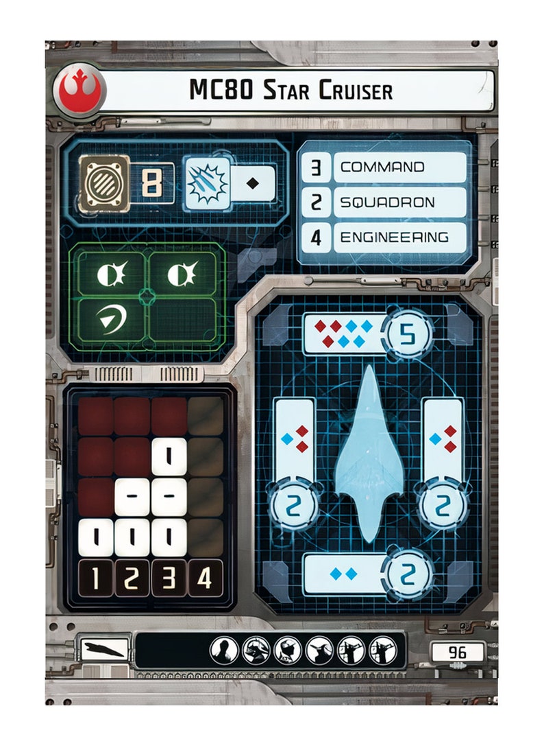 1.5 Times Star Wars Armada Ship Cards Etsy