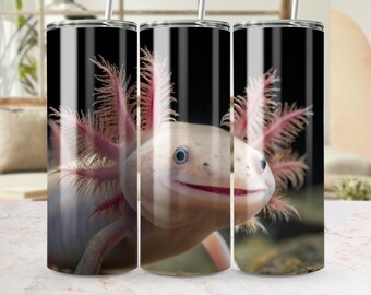 Joli emballage de verre numérique Axolotl PNG, Adorable emballage de verre Axolotl, Design Unique Axolotl, cadeau pour les amoureux d'axolotl, emballage de verre mignon, Unique
