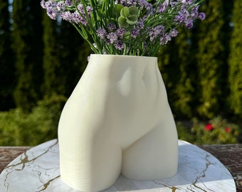 Booty Planter: Artistic Female Body Vase, Stylish Home Accent