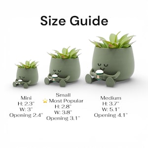 Cute Happy Face Planter, Book Pot, Gift for Book Lovers, Great Home & Office Decoration, Unique Floral Holder. One Color image 6