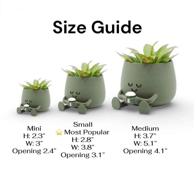 Cute Happy Face Planter, Book Pot, Gift for Book Lovers, Great Home & Office Decoration, Unique Floral Holder. One Color image 6