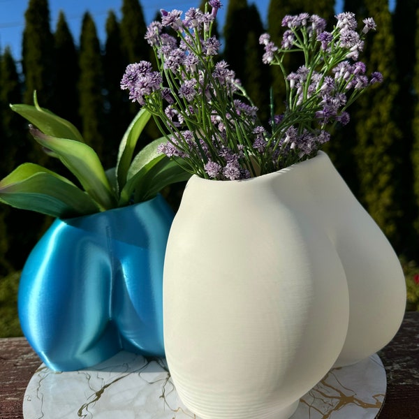 Elegant Booty Pot, Female Butt planter – Unique Home Decor and body office Decor. Creative Flower Vase, Birthday Gift.