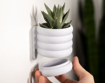 Hanging Wall Planter: 3D Printed Bubble Vase, Home & Office Decor