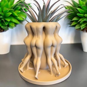Female Body Planter, Sexy Butt Sculpture, Desk Decor, Fun Gift for Plant Lovers