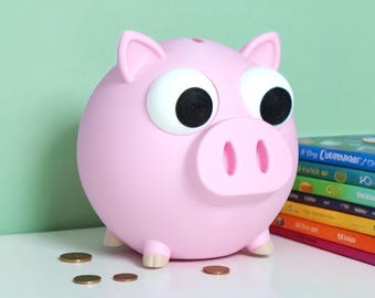 3D Printed Piggy Bank: Modern PLA Coin Bank for Kids & Adults