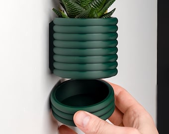 3D Printed Wall Planter: Poppy Design, Vertical Garden Decor