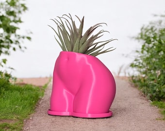 Elegant Booty Pot: Female Body Planter, Unique Home Decor