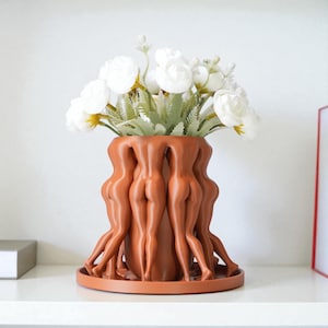 Female Body Planter, Sexy Butt Sculpture, Desk Decor, Fun Gift for Plant Lovers