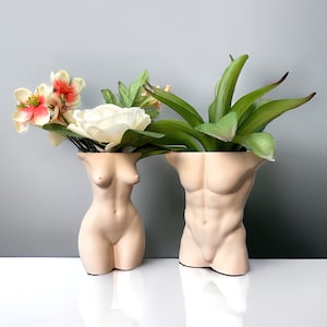 Bare Body Planter: Modern Art Succulent Pot, Quirky Gift