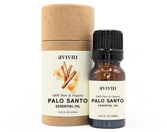 Palo Santo Essential Oil - 100% Pure and Natural, Benefits for Diffuser, Skin, Candles, Soap, Perfumery