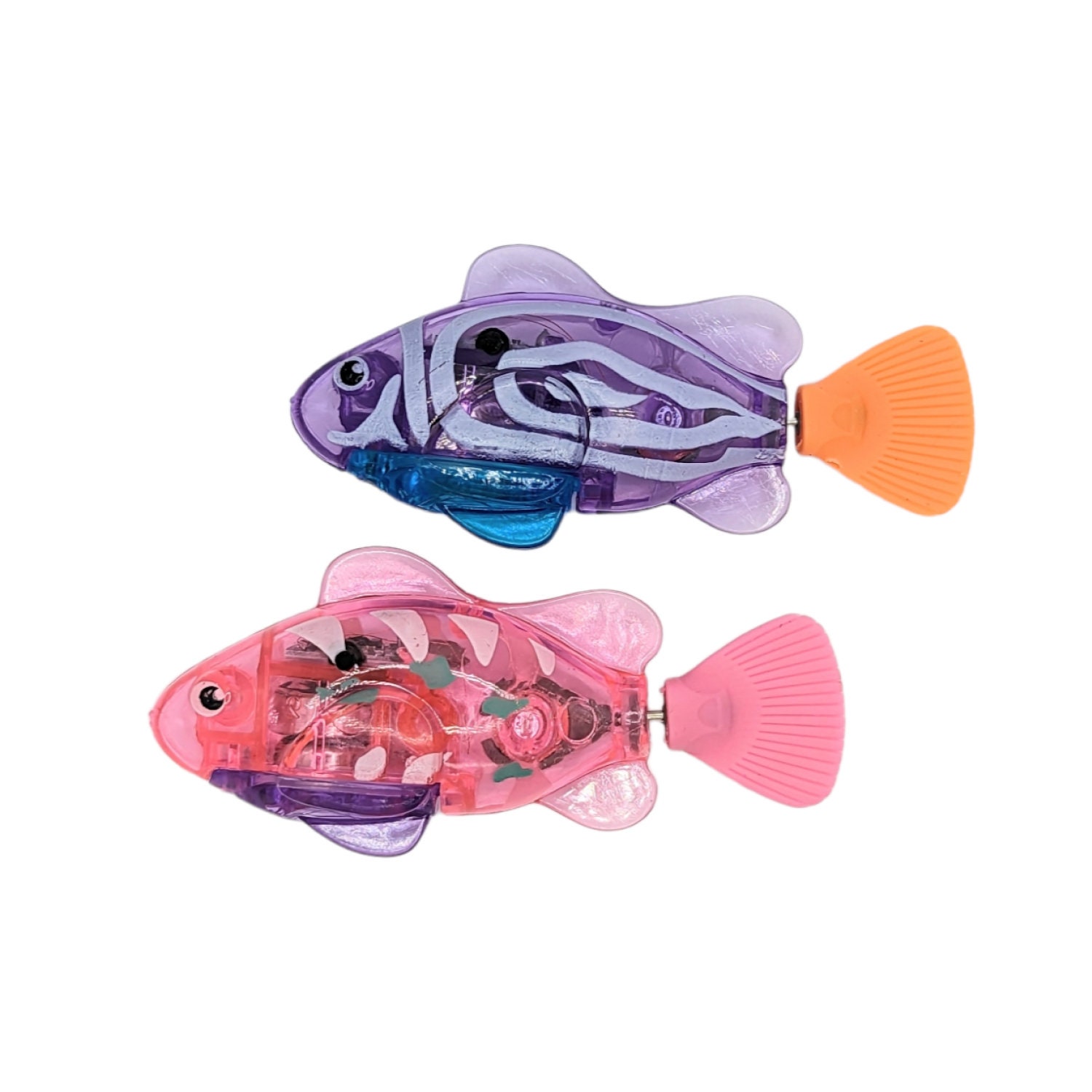 Robo Fish Series 3 Poisson Nageur robotique (Orange et Bleu Sarcelle) :  : Jouets