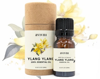 Best Ylang Ylang Essential Oil, Pure Organic Therapeutic Grade, Cananga Odorata, Benefits for Diffuser, Skin, Candles, Soap