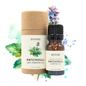Organic Indonesian Patchouli Essential Oil, 100% Pure, Therapeutic Grade, Pogostemon Cablin, Benefits for Diffuser, Skin, Candles, Soap