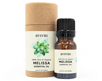 Lemon Balm Essential Oil - 100% Melissa Officianalis, Pure and Natural, Best Therapeutic Grade, Benefits for Diffuser, Skin, Candles, Soap