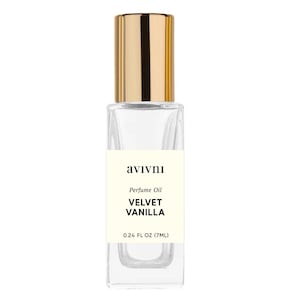 Velvet Vanilla Luxury Perfume Oil RollOn - Clean Fragrance (7ml) Long Lasting Scent with Vanilla, Floral, Spice, Sandalwood, Amber, Cashmere