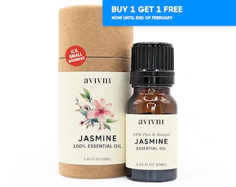 Jasmine Essential Oil - 100% Pure and Natural, Jasminum Officinale, Benefits for Diffuser, Skin, Candles, Soap
