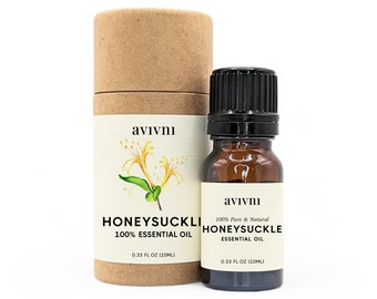 Honeysuckle Essential Oi - Pure and Natural, Lonicera Japonica, Benefits for Diffuser, Skin, Candles, Soap