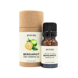 Organic Bergamot Orange Essential Oil, 100% Pure Organic, Therapeutic Grade, Citrus Bergamia, Benefits for Diffuser, Skin, Candles, Soap