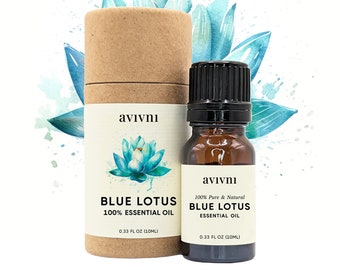 Blue Lotus Essential Oil - Pure & Natural, Nymphaea Caerulea, Benefits for Diffuser, Skin, Candles, Soap