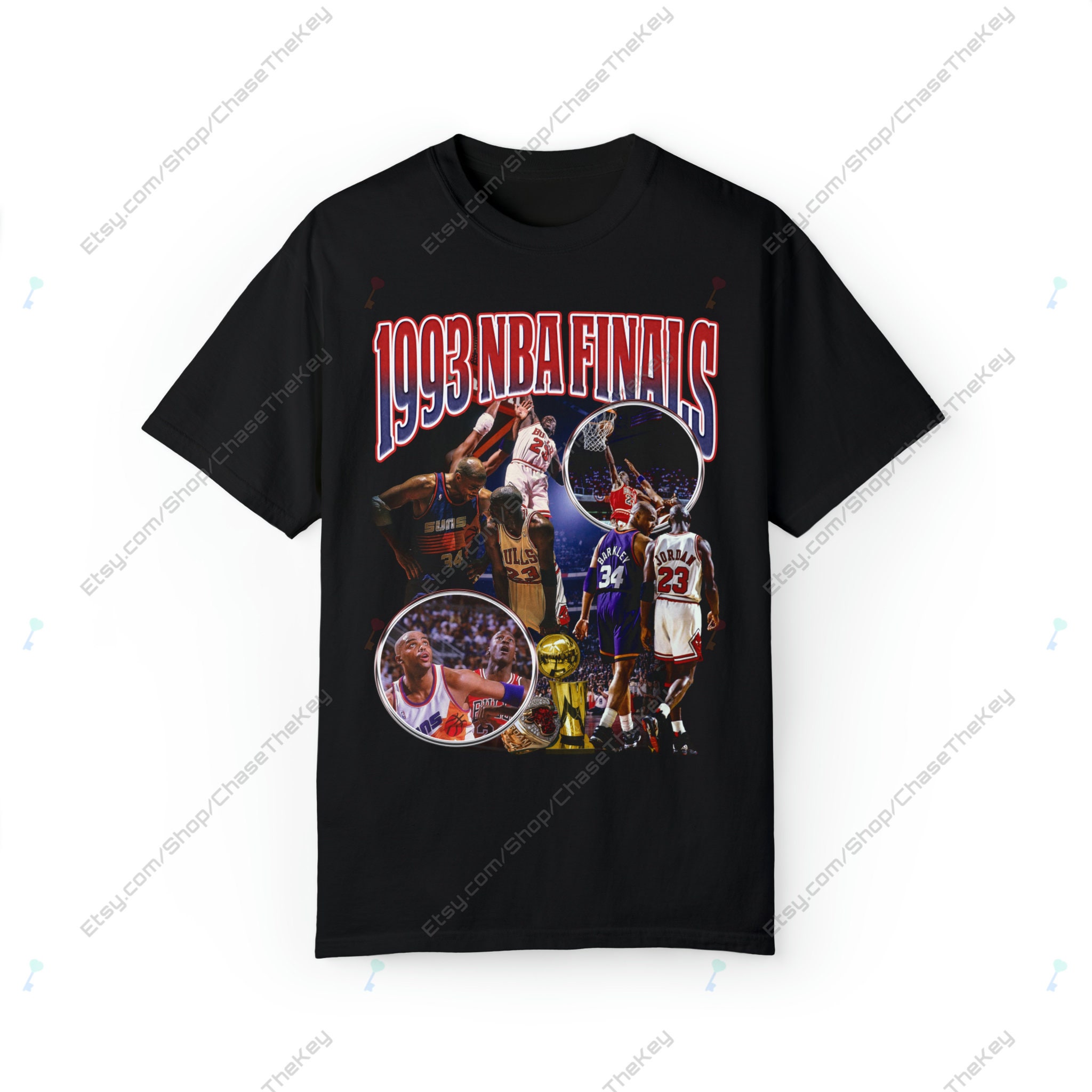 Vintage 1993 NBA All Star Weekend Jordan O'Neill Berkeley Pippen Tee T  Shirt L