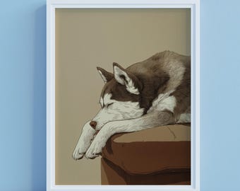 真作保証　ハスキー犬の肖像画 油絵 F8 Valenzuela 真作保証 ハスキー犬の肖像画 油絵 F8 Valenzuela 真作保証 ハスキー犬