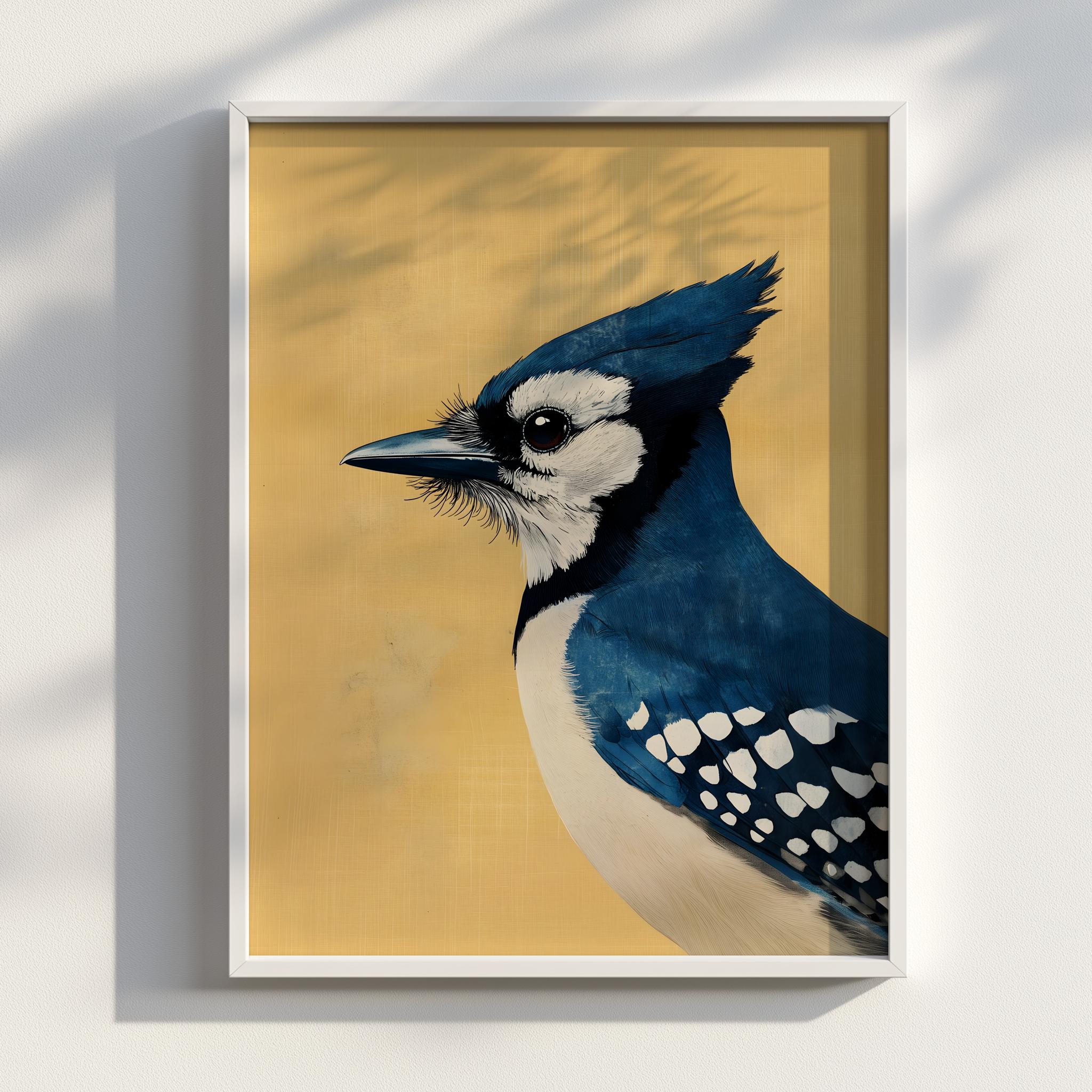 ジム・ハウトマン ヴィンテージ ステンドグラス 二匹の青い鳥 ブルー