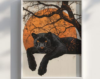 70'sヴィンテージ ブラックライトポスター JUNGLE CAT #136 70'sヴィンテージ ブラックライトポスター JUNGLE CAT #136 70´s