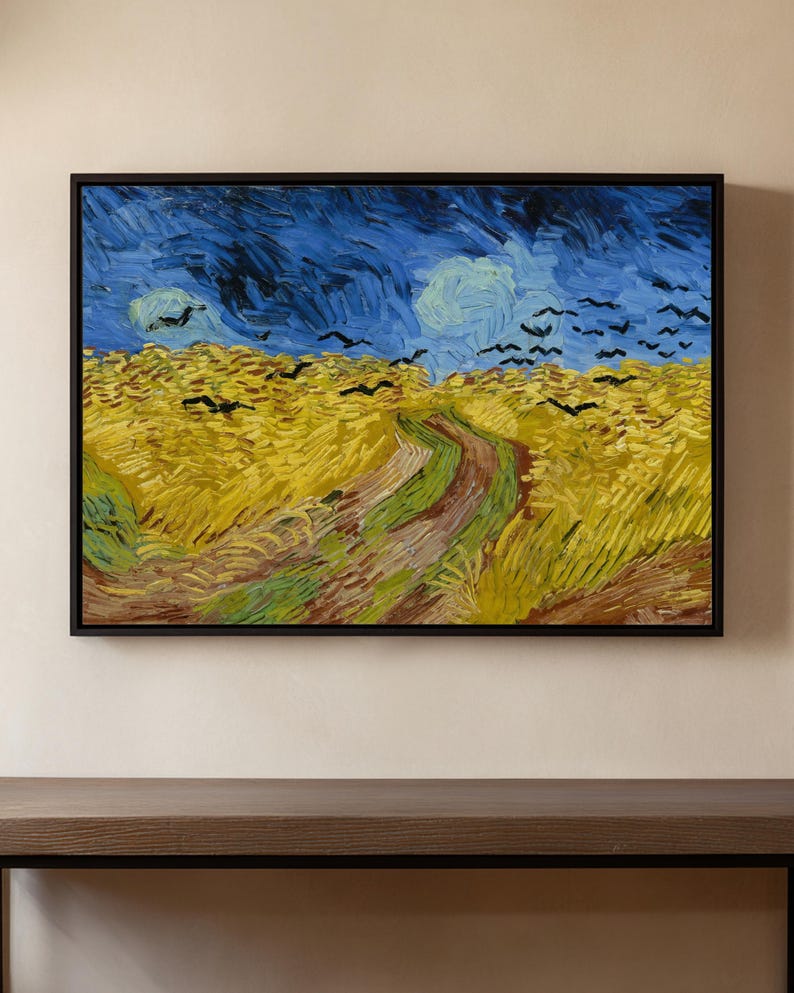 Vincent Van Gogh Wheatfield With Crows | Fine Art Print | Vintage Wall Art | Printable Digital ...
