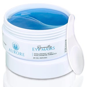 AURORE Under Eye Masks w/ Hyaluronic Acid & Niacinamide- Patches for Puffy Eyes, Dark Circles, Wrinkles- Hydrating and Brightening, 30 pairs