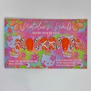 Uñas postizas / Uñas otoñales / Uñas florales /