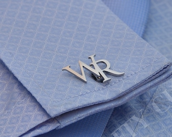 Personalized Initial Cuff Links, Groomsmen Gifts, Wedding Gift, Engraved Cufflinks for Groom, Best Man Proposal, Gifts for Dad/Gift for him