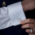 Engraved Cufflinks Gift Box for Groom, Best Man & Groomsmen Proposal, Custom Wedding Gift for Him, 1st Anniversary Gift for Husband
