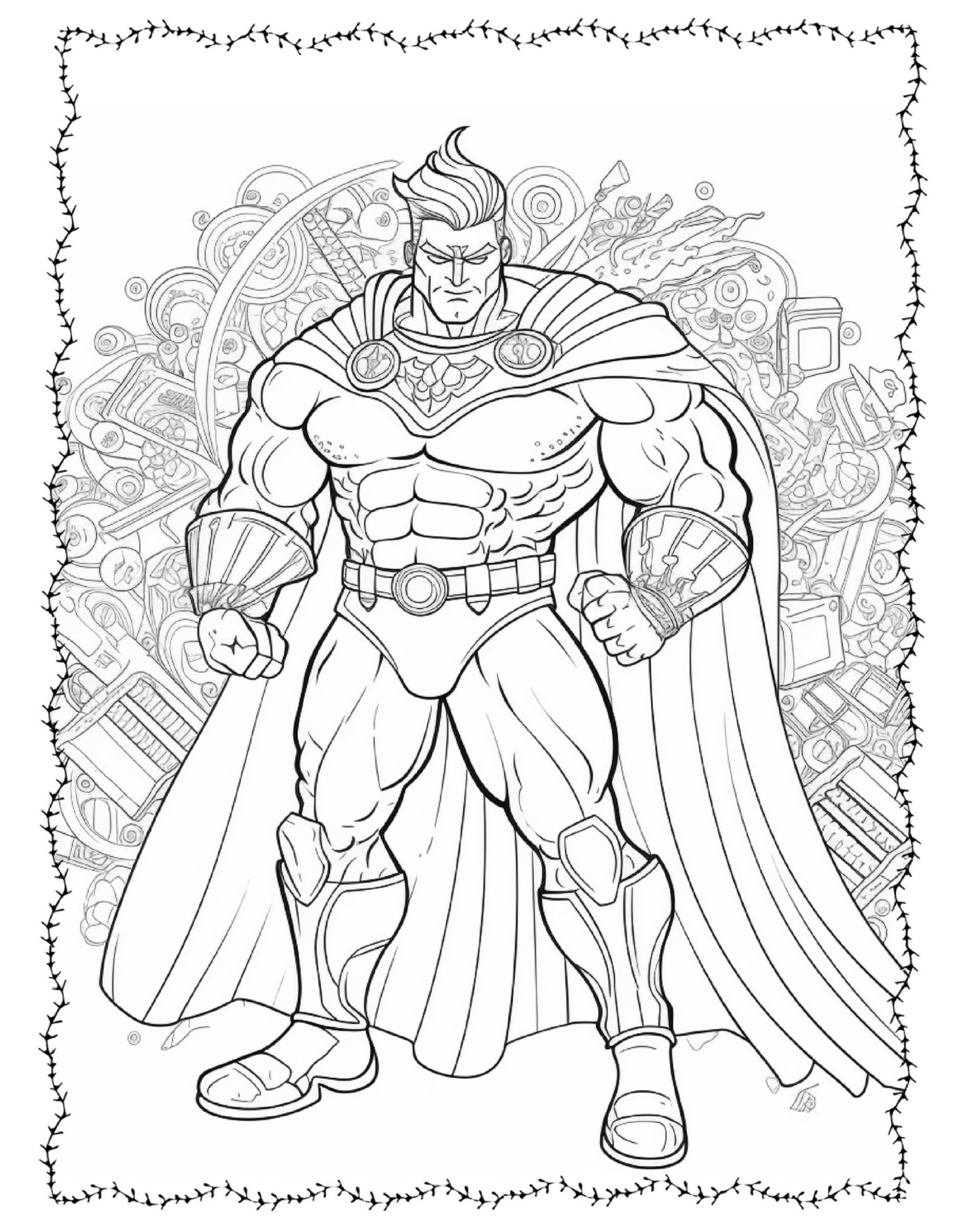 Super Heroes Coloring Pages, Digital Download, Kids Coloring Pages