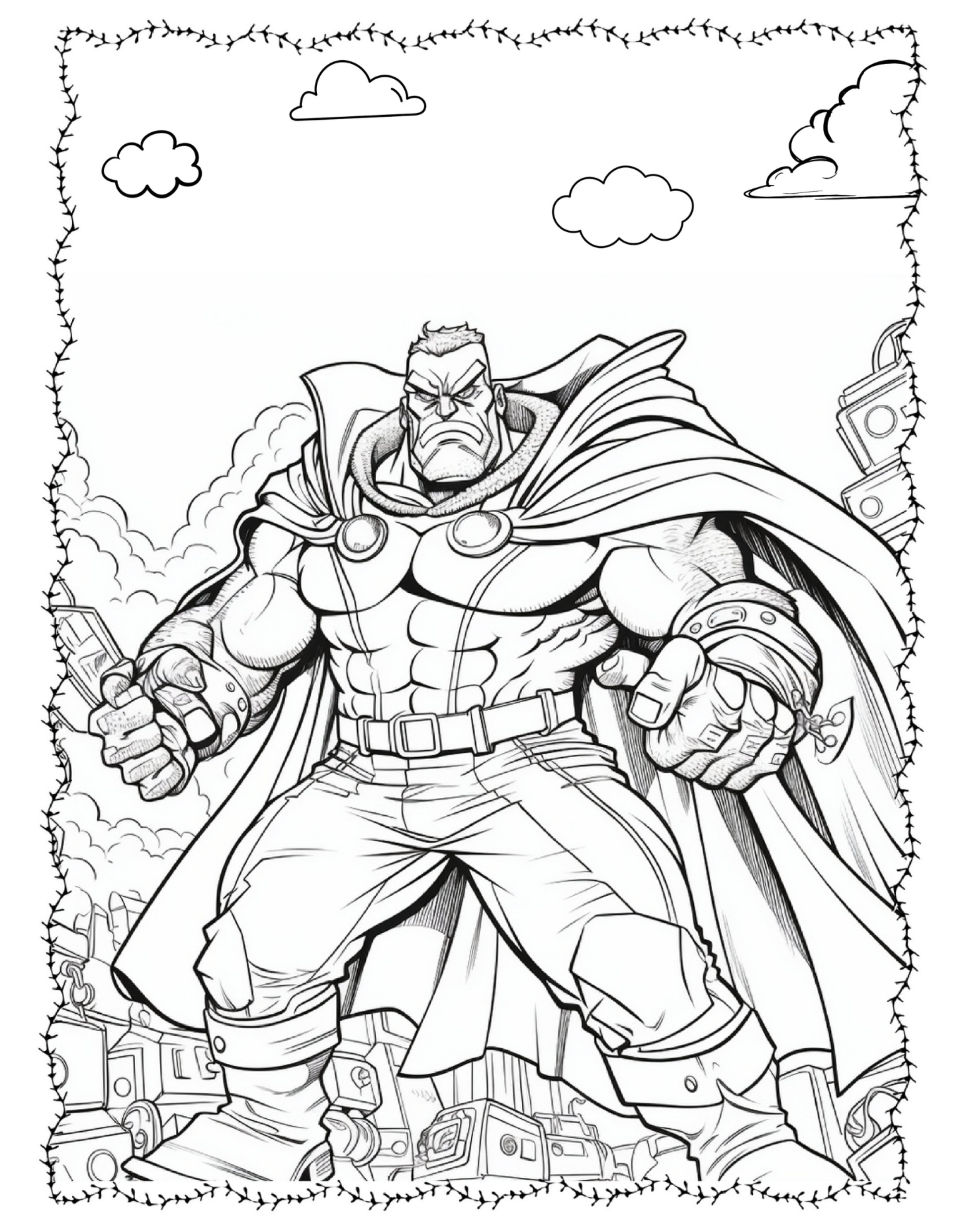Super Heroes Coloring Pages, Digital Download, Kids Coloring Pages