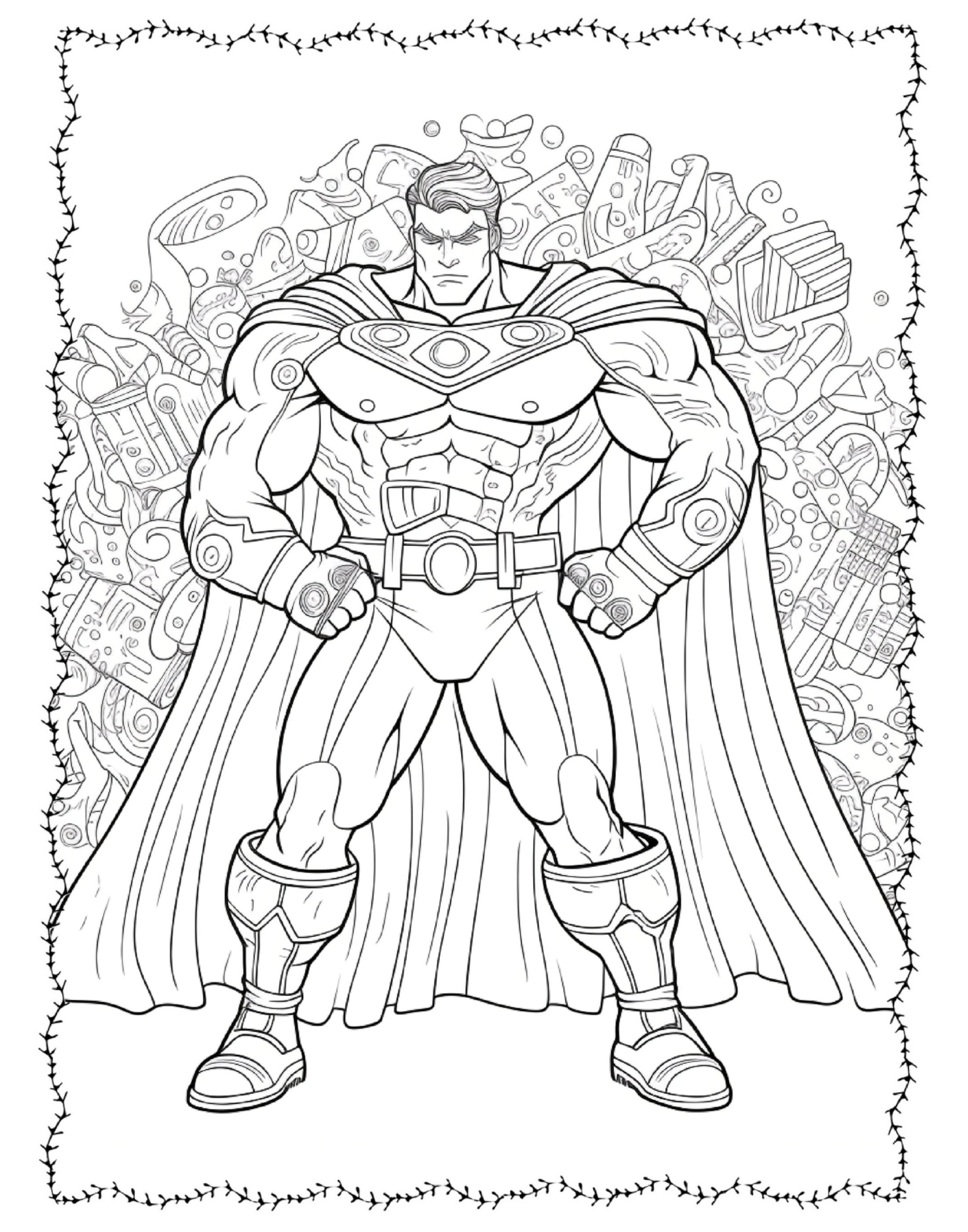 Super Heroes Coloring Pages, Digital Download, Kids Coloring Pages