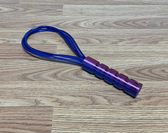 14" Harleyquinn Cable Rugbeater Flogger Whip Spanking Impact Sadist Toy Tool BDSM Fetish